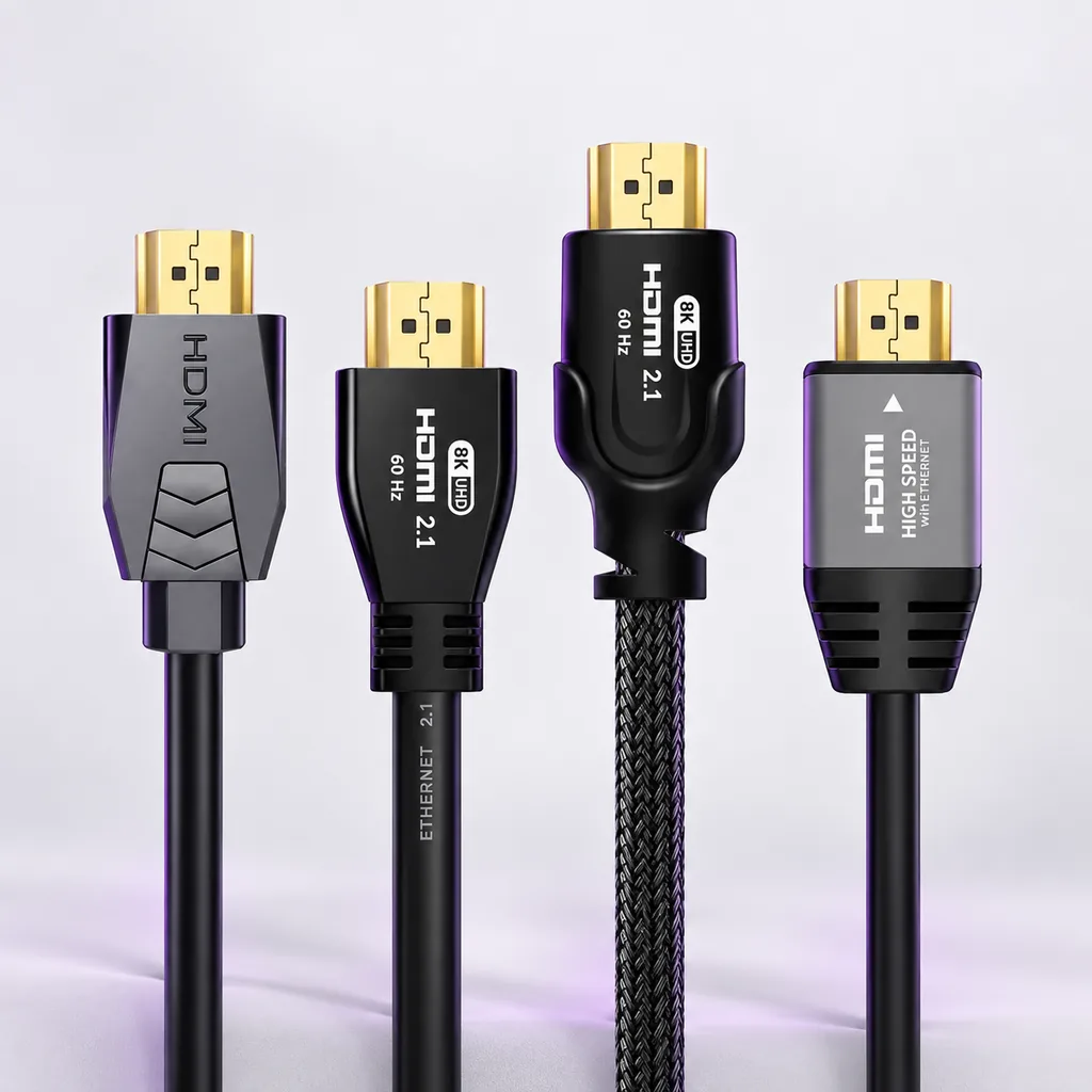 Kable HDMI Agog - cztery wtyki przewodów HDMI